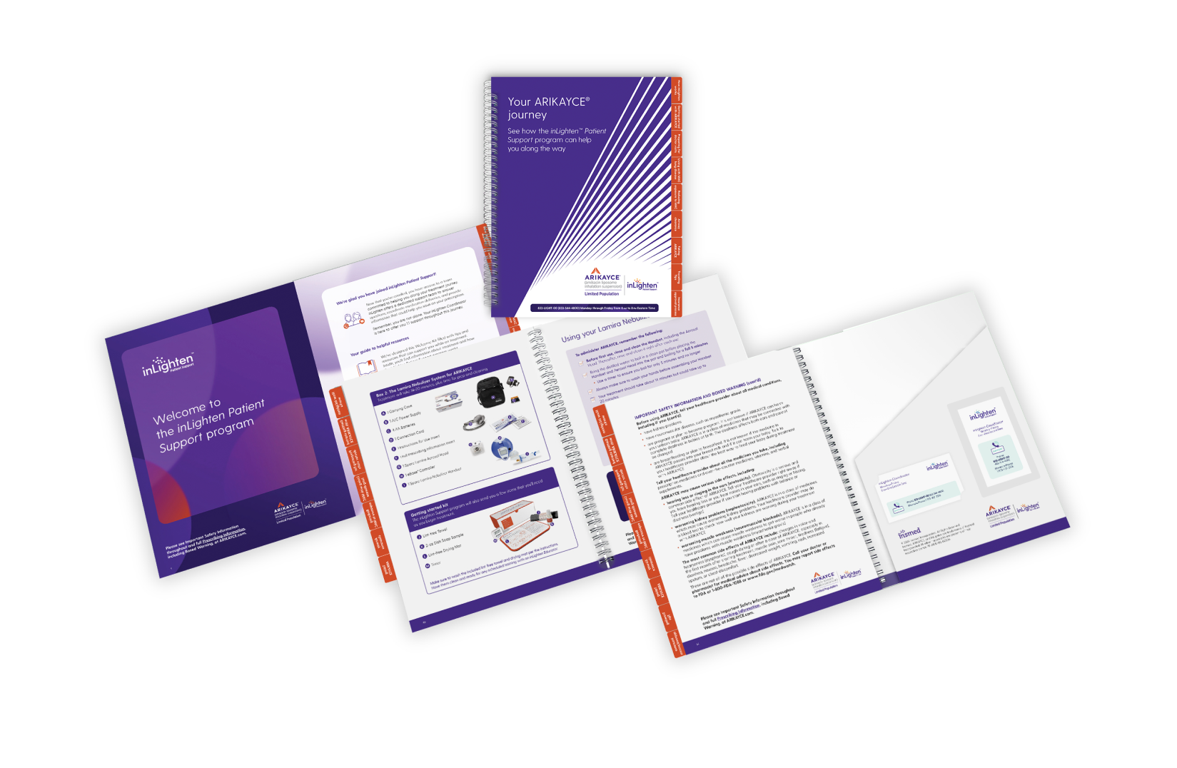 a folder of arikayce welcome pack